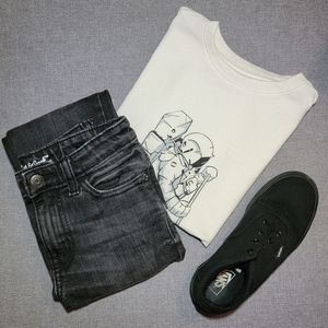 Cat & Jack Black Jeans with Adjustable Waist, Pair 1